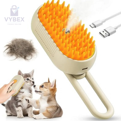 Cepillo A Vapor Para Mascotas 3 en 1